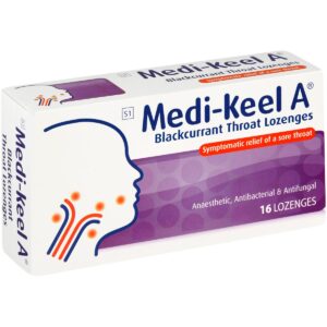 MEDI-KEEL A BLACKCURRANT THROAT LOZ