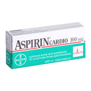 BAYER ASPIRIN CARDIO 100MG ECT