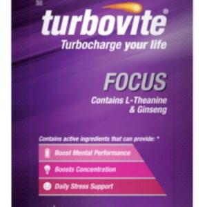 TURBOVITE FOCUS ALCOHOL FREE SACHETS 10ML