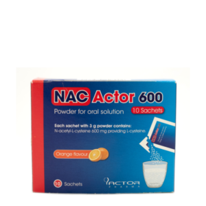 NAC ACTOR 600MG EFF TAB